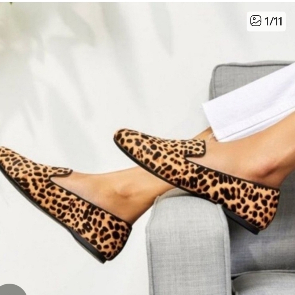 Birdies Leopard Pattern Flats Size 7
